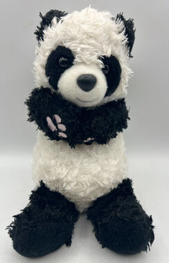 Aurora World Panda Bear Plush 11" Black White Stuffed Animal Toy